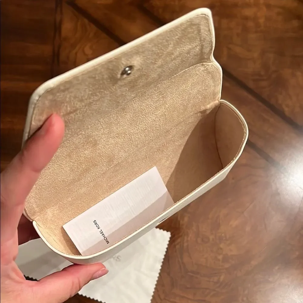 Michael Kors Brown Tortoise Sunglasses with Cream Case
